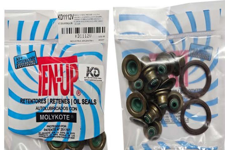Kit de retenes para descarbonización KD de Ten Up, en su envase